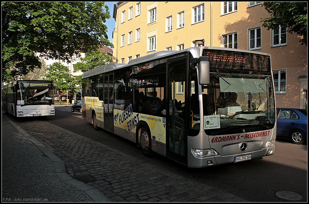 Eingesetzt im S-Bahnersatzverkehr zwischen Nldnerplatz und Karlshorst (HVL HZ 104, Typ O 530 Citaro, gesehen Berlin Nldnerplatz 21.05.2010)