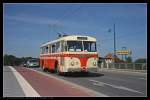 1958 wurde der Wagenpark um zwei O-Busse vom Typ Skoda 8 Tr erweitert. Die Fahrzeuge besaen einen 24-V Steuerschalter ber den direkt elektrisch angesteuert wurde (BAR 04082, gesehen Eberswalde 21.08.2010)