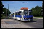 Aus Cottbus kam als Gast dieser Ikarus Z80 zum Tag der offenen Tr der Barnimer Busgesellschaft (CB CV 131, gesehen Eberswalde 21.08.2010)