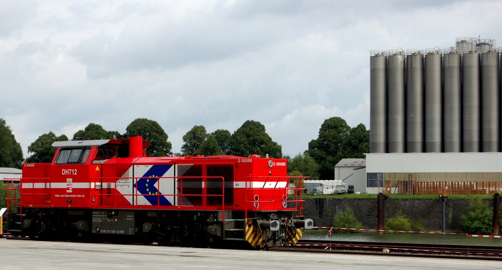 MaK G 1000 BB, DH712 der HGK, aufgenommen an einem Tag der offenen T�r im Hafen K�ln-Niehl. (29.08.2010)