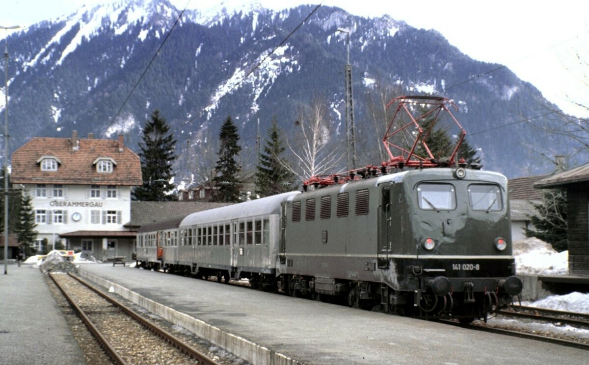 141 020-8 in Oberammergau am 07.03.1981.