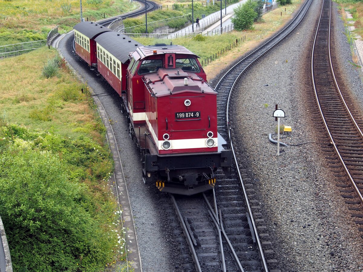 199 874-9 Rangierfahrt in Werningerode am 29.07.2019.