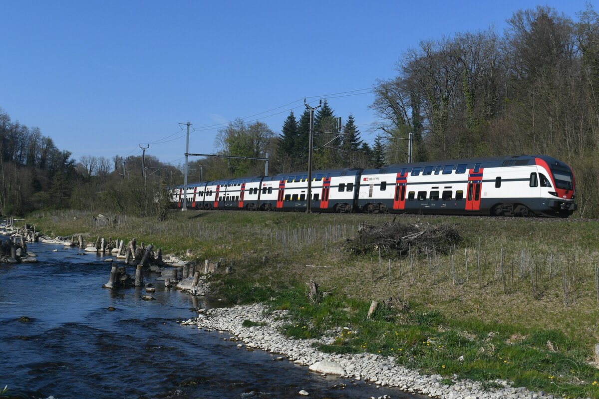 2025-04-08 SBB CFF FFS Gollion
Automotrice à deux étages Stadler Kiss 
RABe 511 026