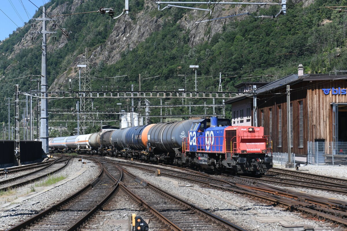 2025-07-10.SBB CFF FFS Cargo Brigue/Brig
Locomotive Diesel Vossloh
Am 843 087