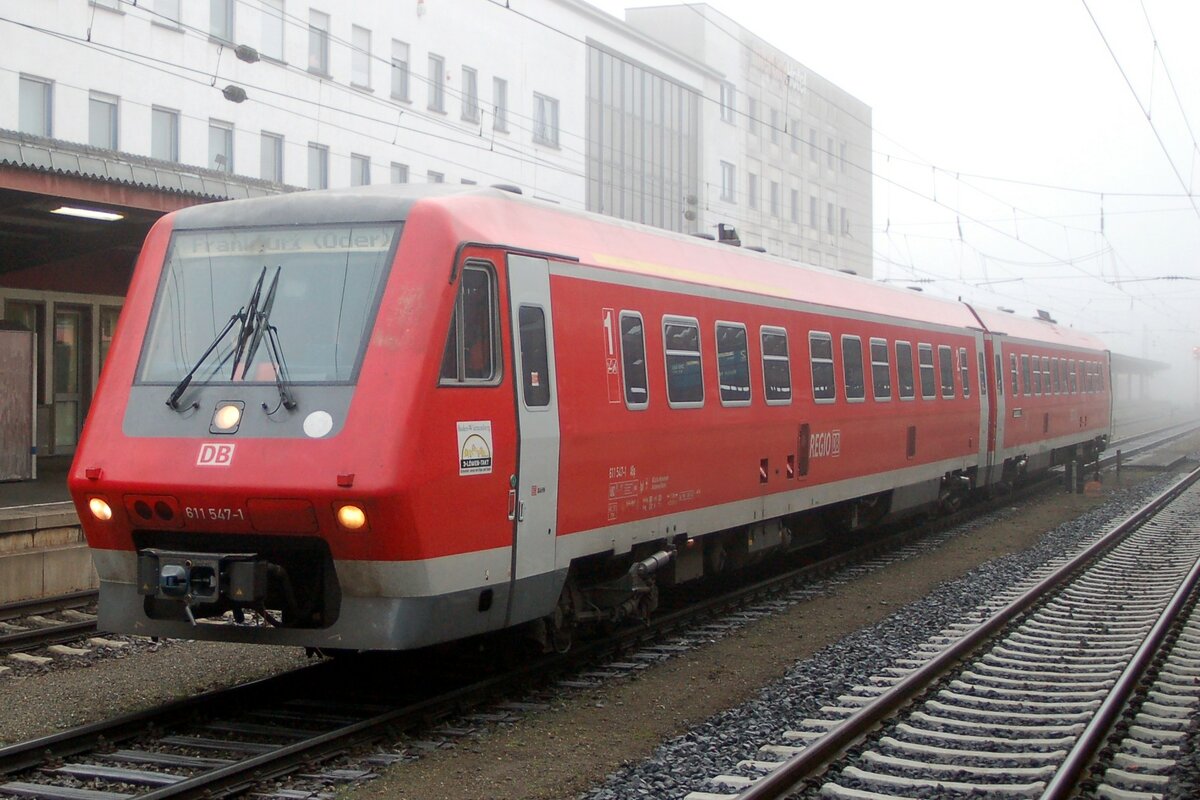611 547-1 in Ulm am 08.12.2008. Wenn es richtig in Erinnerung habe steht neben mir Stefan Wohlfahrt.