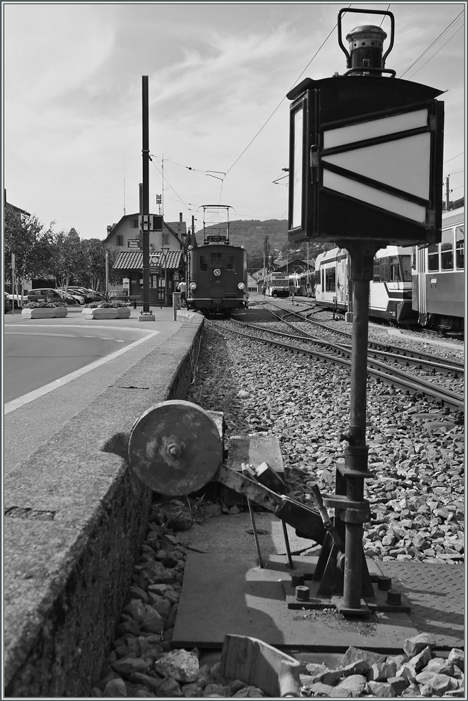 Blonay-Chamby Bahn Ambinete in Blonay. 
12. Juli 2015