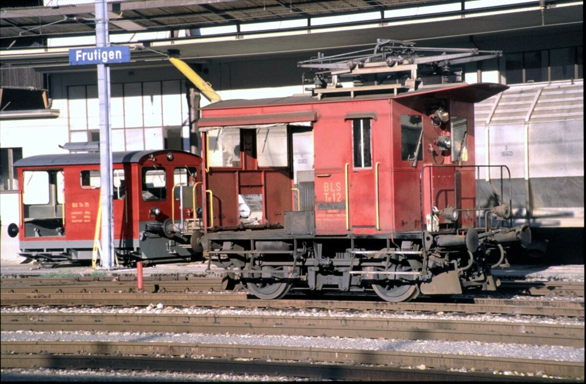 BLS Te 12 und Tm 71 am 07.09.1980.