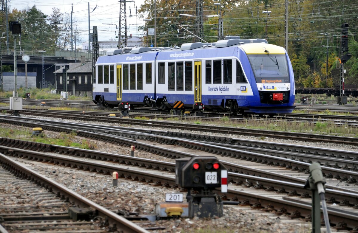 BRB 648  VT 218 in Augsburg an 25.10.2009.