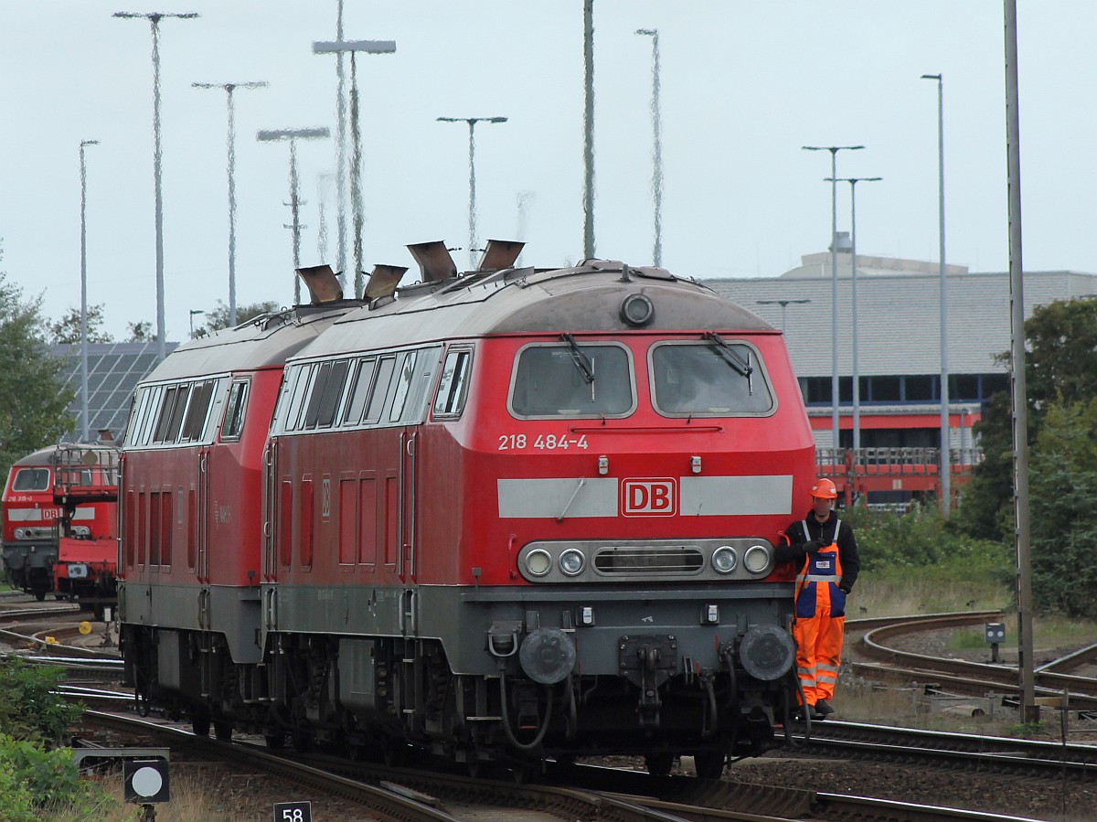 DB 218 484 und 470 Nieb�ll 23.09.2018