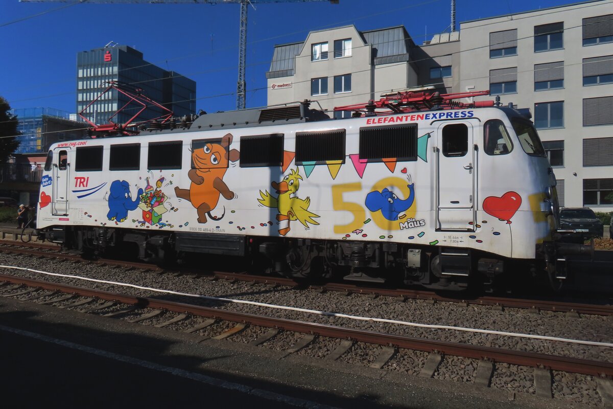Der Mauslok 110 469 wird am 19 September 2025 in Göppingen gerne auf den Photochip gerettet.