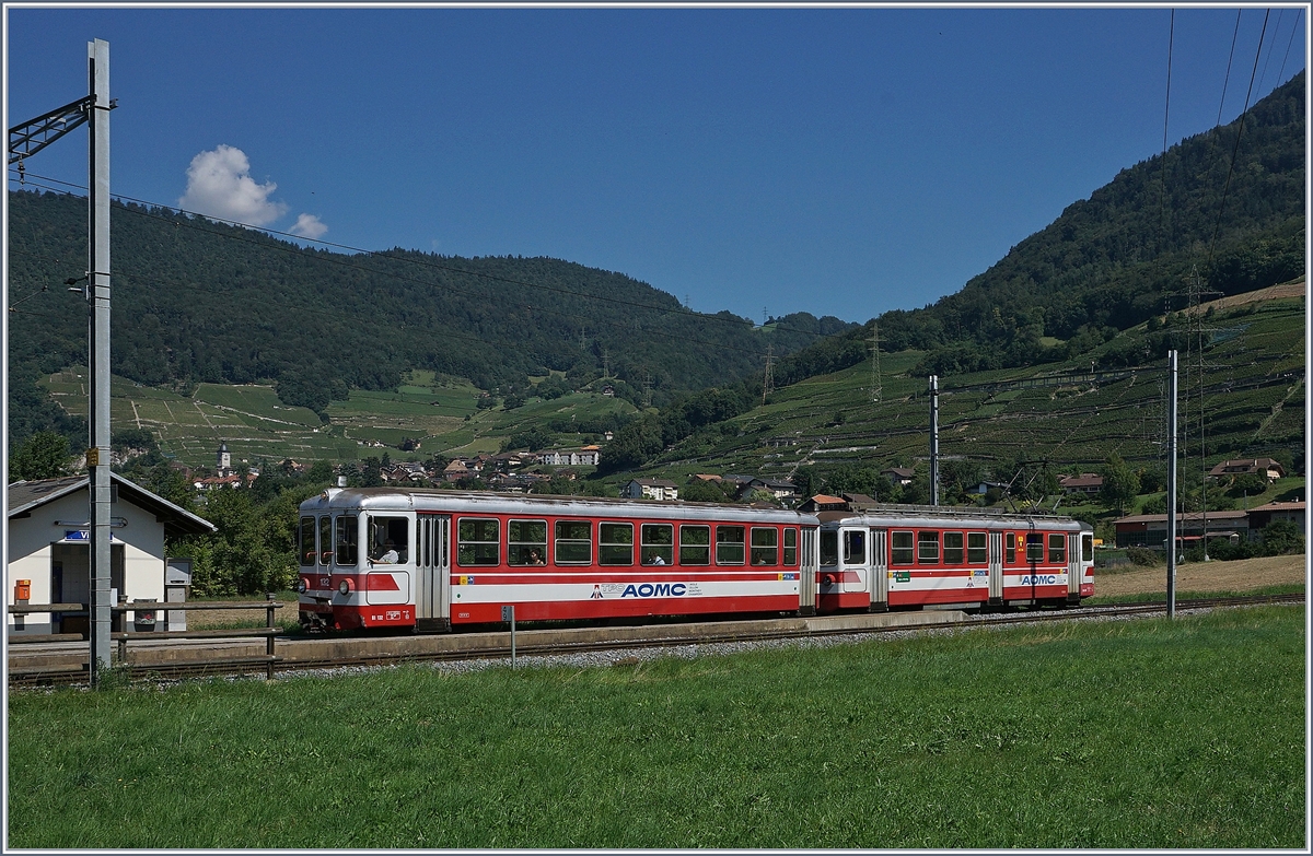 Ein AOMC Regionalzug bei Villy.
26. Aug. 2016