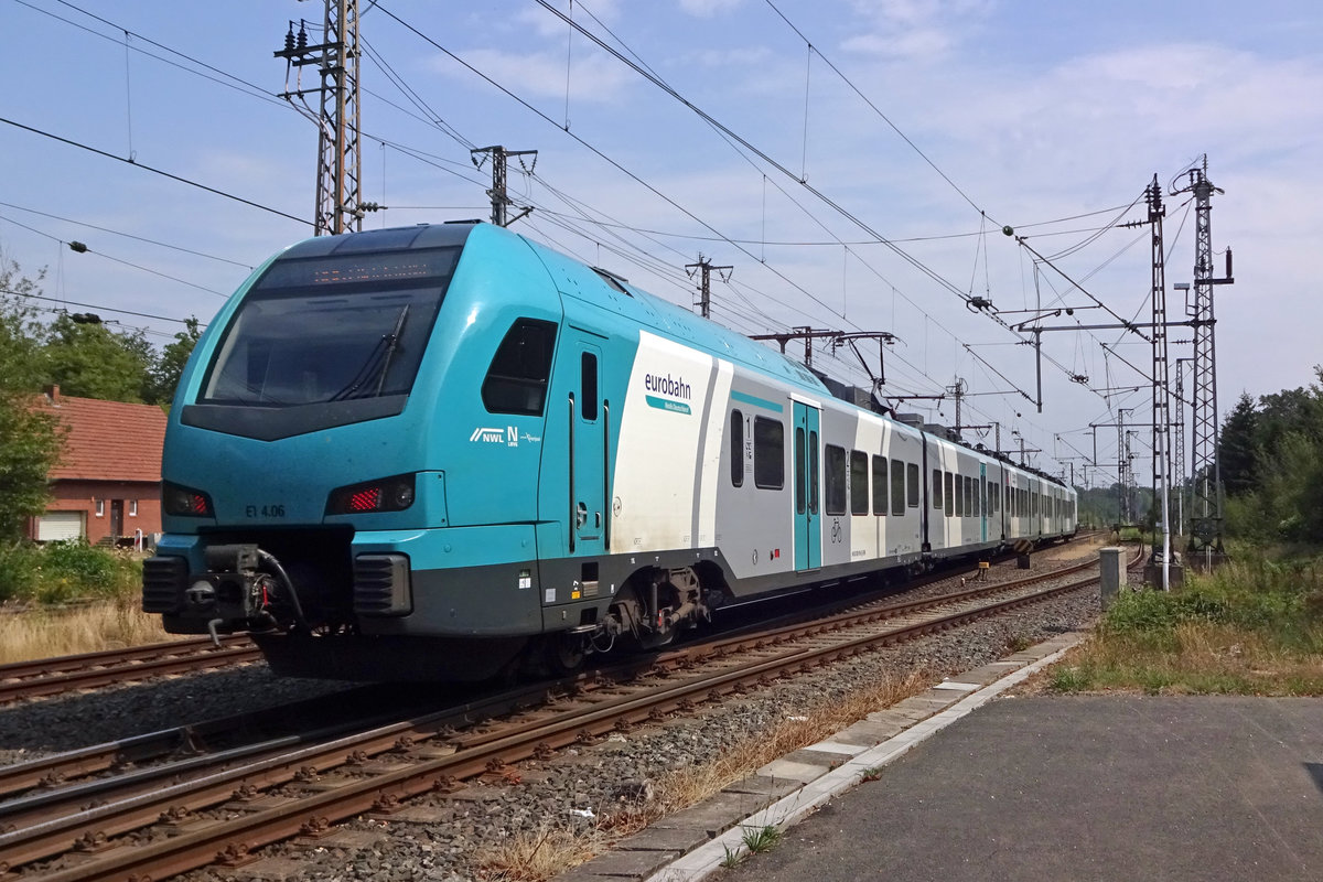 ET4-06 verl�sst Bad Bentheim am 5 Augustus 2019. 