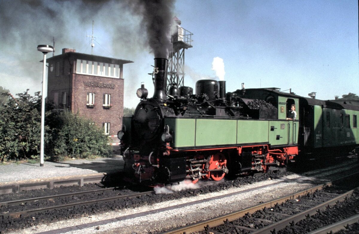 HSB Traditionslok Nr.13 in Werningerode am 04.09.1999.