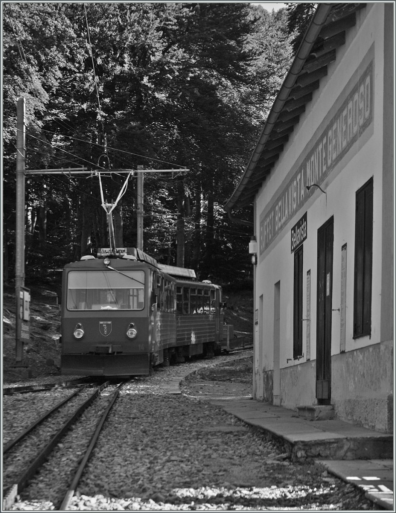 Ich denke, die bunte Monte Generoso Bahn macht auch in S/W ein gutes Bild.
Bella Vista, den 13. Sept. 2013 
