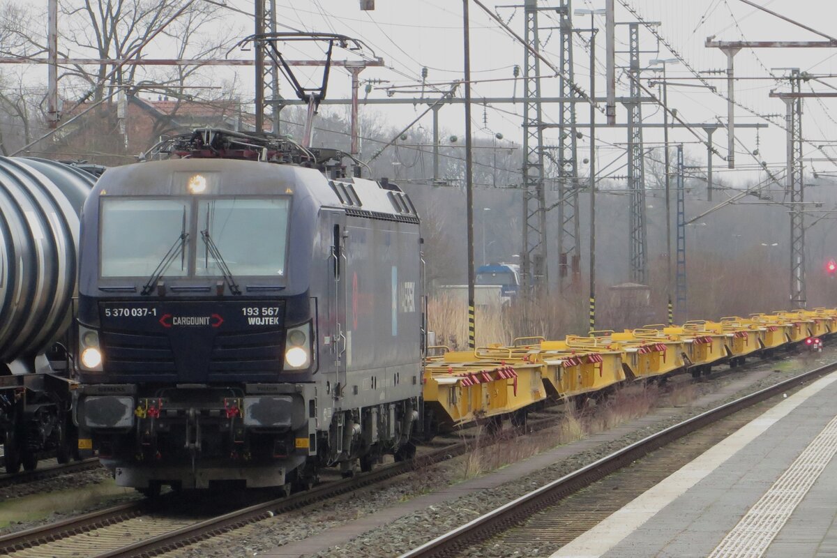 Leider k�nnte am 20 Februar 2023 in Bad Bentheim n�r ein Notsch�ss auf CargoUnit/Bahnoperator 193 567 gemacht werden.