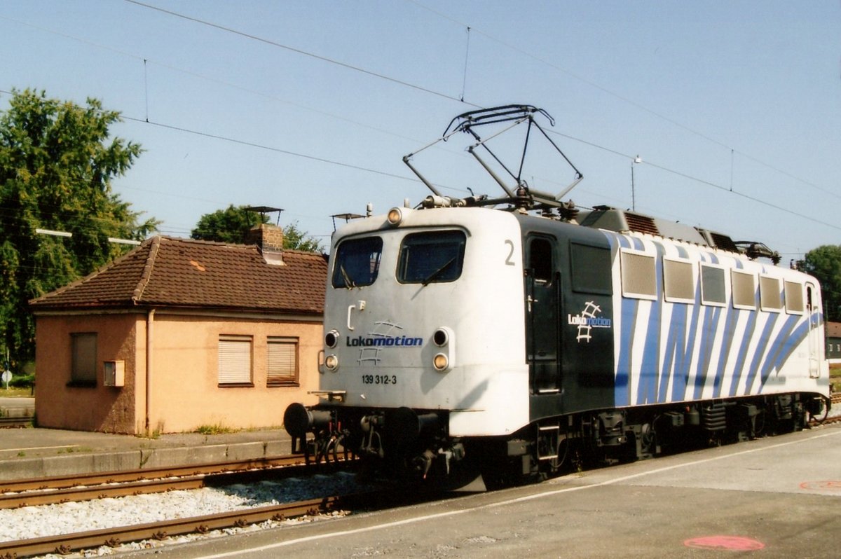 Lokomotion 139 312 lauft am 6 Juni 2008 um in Rosenheim. 