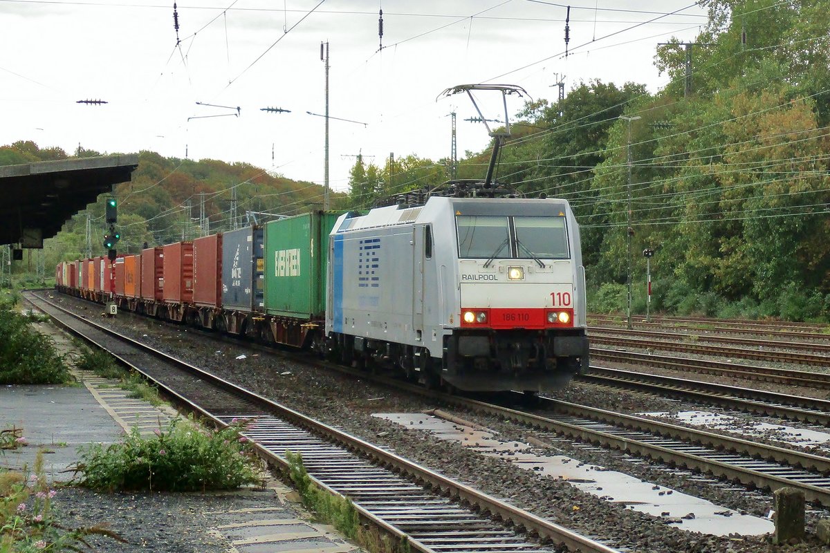 LTE 186 110 durchfahrt am 24 September 2018 K�ln West.