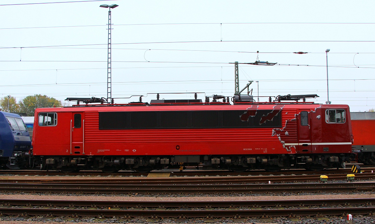 MAED 155 219-9 im  nassen Dreieck  Hohe Schaar 29.10.2022