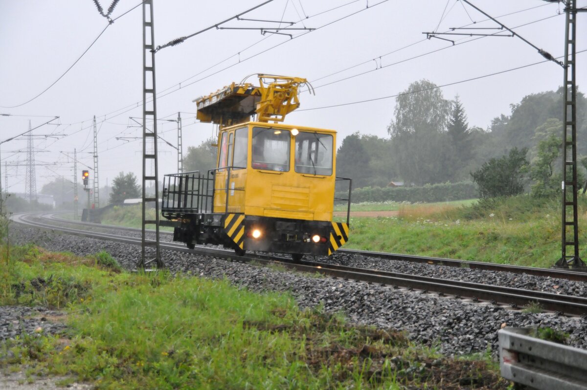 Oberleitungskleinwagen W 2 A 659 in Neu-UlmPfuhl am 29.07.2011.