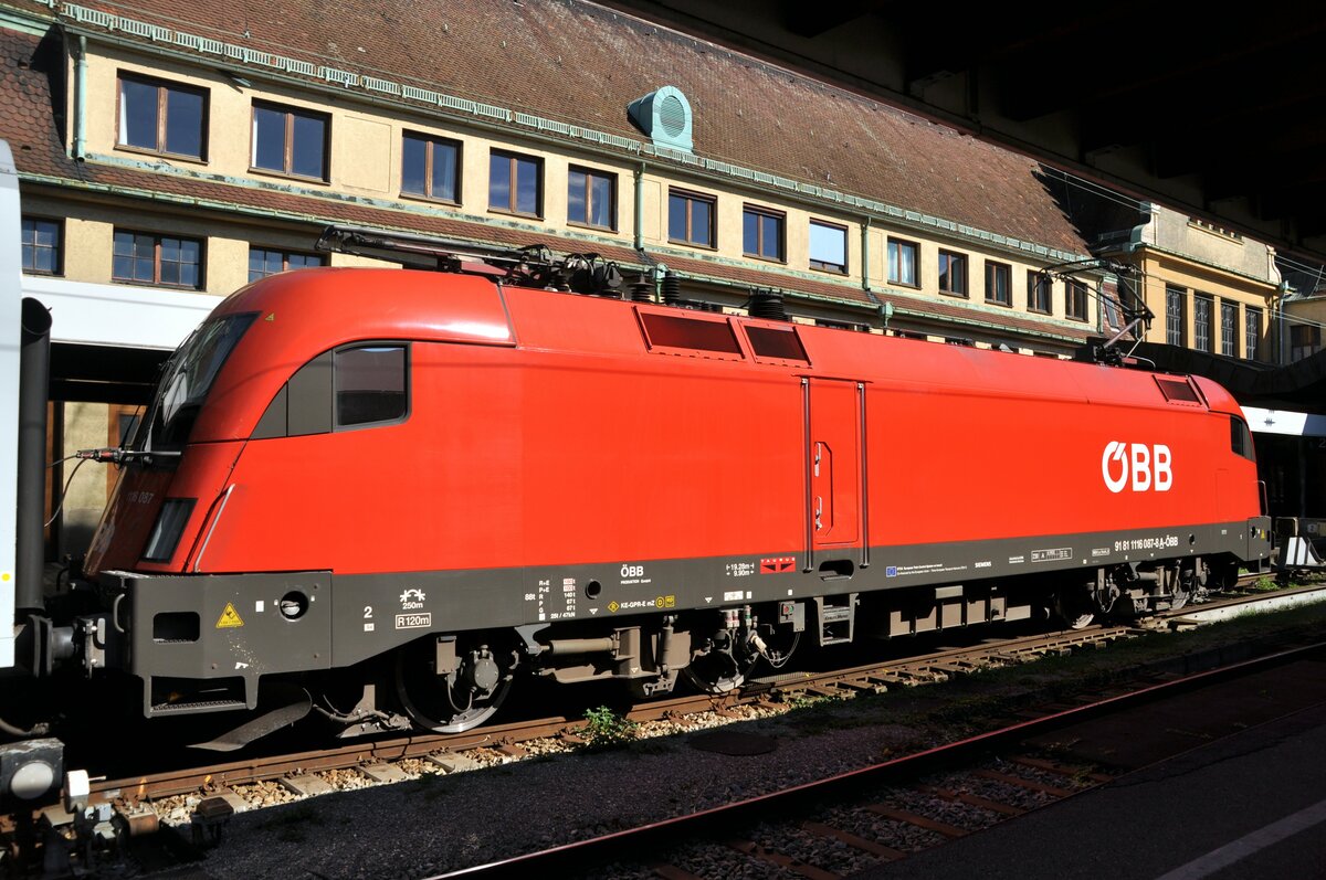 ÖBB 91 81 1116 087-8 A-ÖBB in Lindau Insel am 12.09.2022.