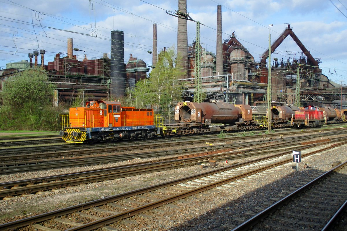 Saarstahl 73 rangiert am 28 M�rz 2017 in V�lklingen.
