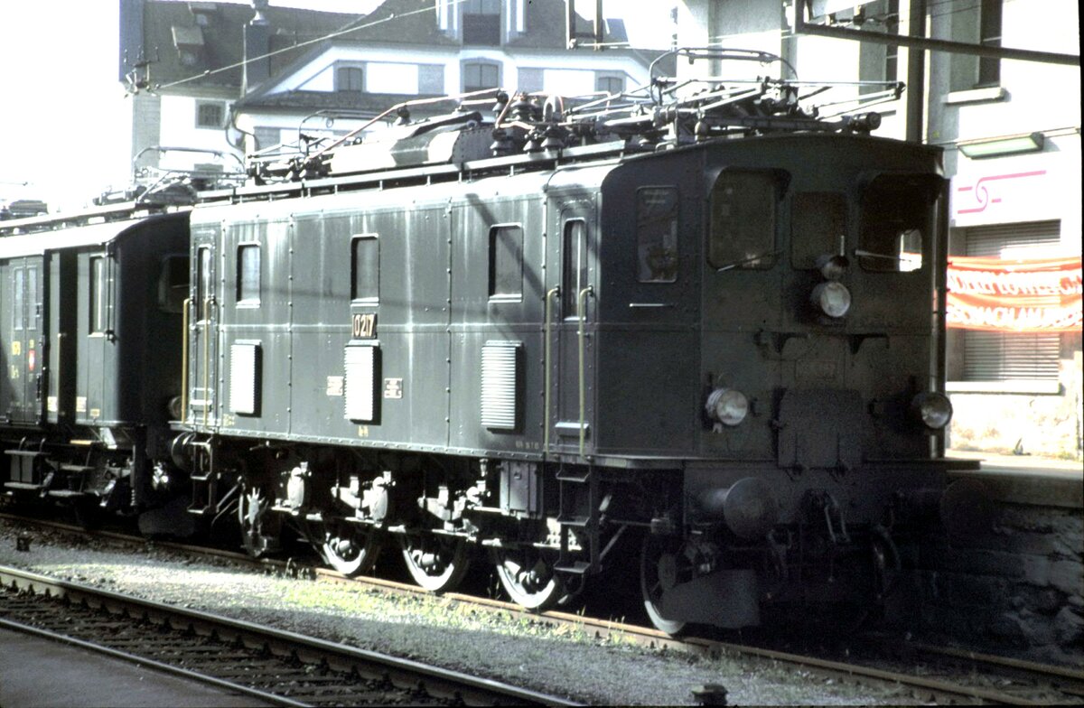 SBB Ae 3/5 Nr.10 217 in Rorschach Hafen am 06.09.1998.