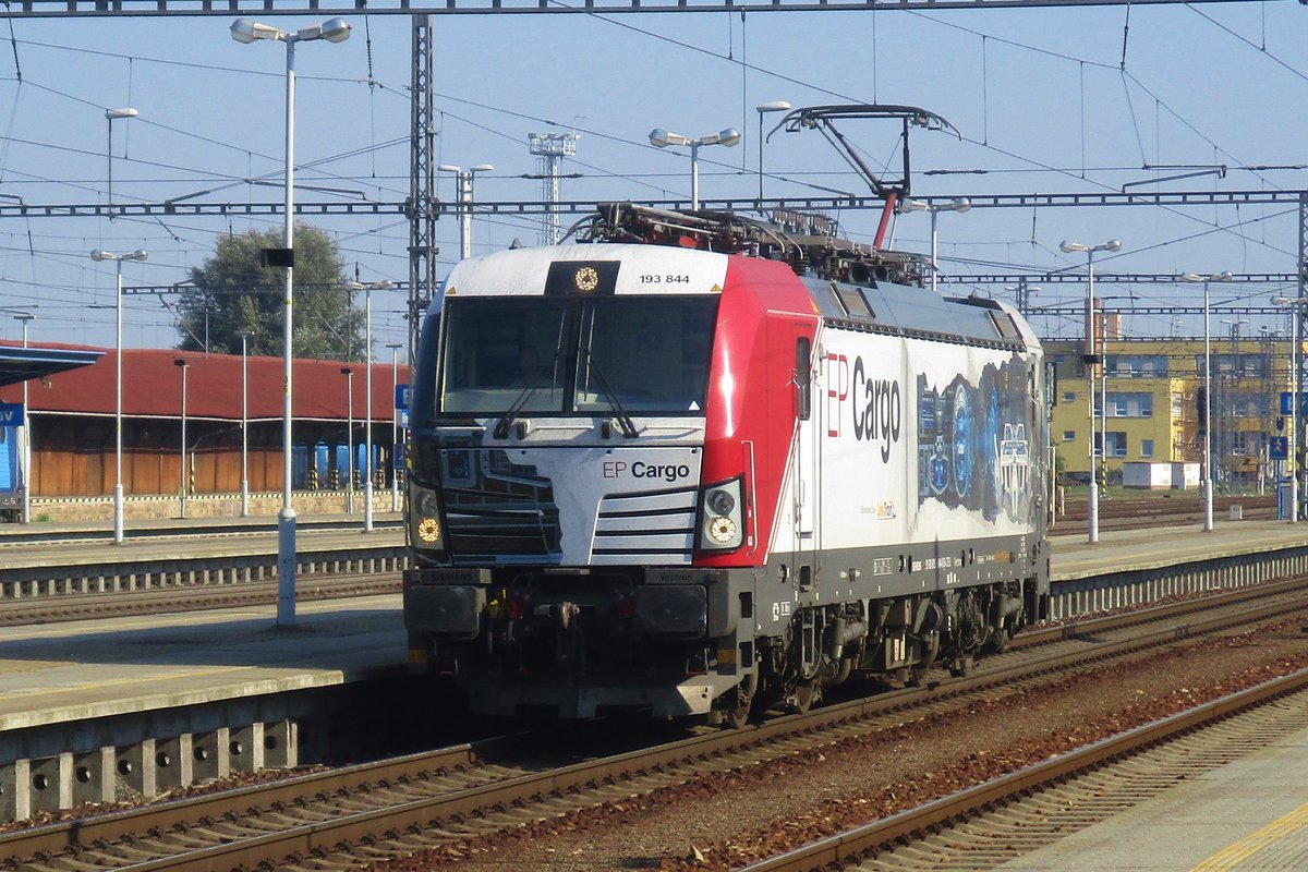 Soloauftritt f�r EP Cargo 193 844 durch Breclav am 21.September 2018.