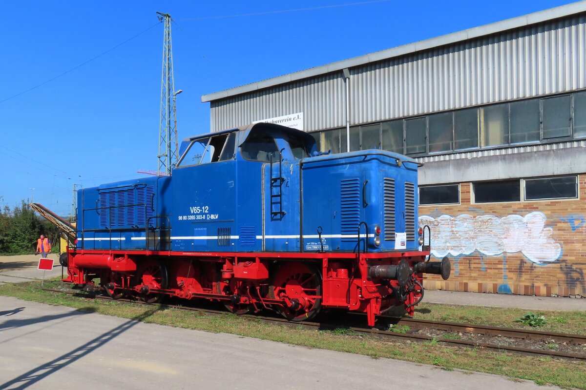 Tag der Schiene 16 September 2023 ins bw Landshut (Bay): V65-12 der Bayerische Localbahn steht dessen Tag ins Bw, das f�rs Publikum offengesteld war.