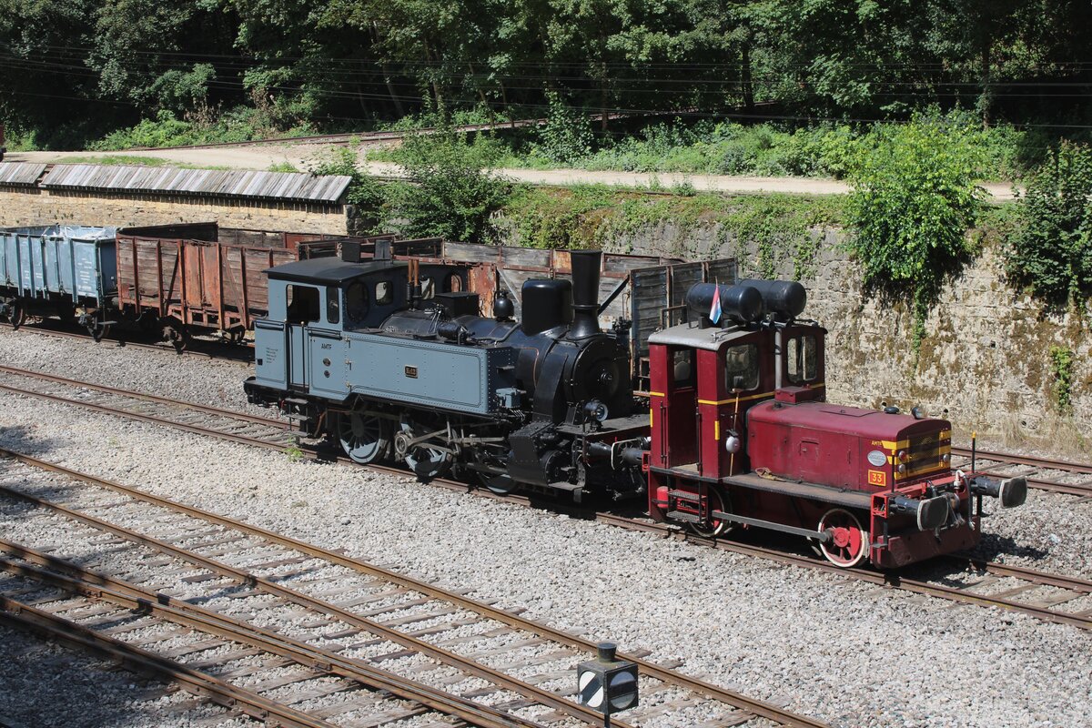 Vom H�gelpfad in Fonds-de-Gras wurde am 20.Augustus 2023 ex-CFL-33 mit Arbed-12 fotografiert.