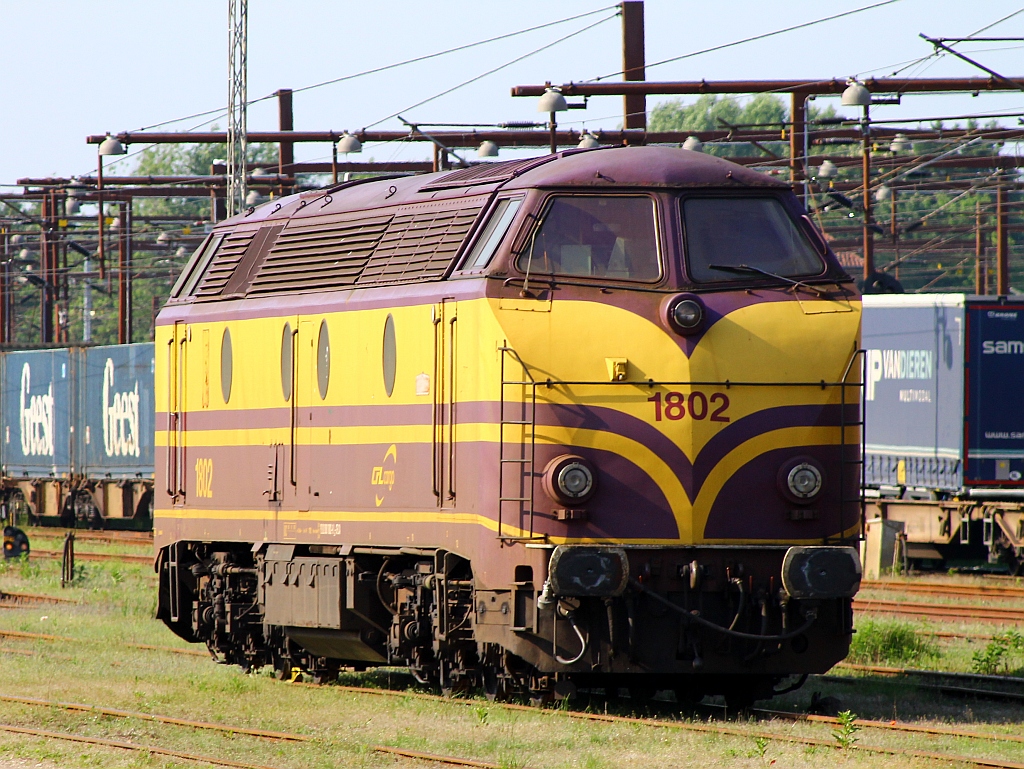 Wunderschöne Lok...CFL 1802 abgestellt im Gbf Padborg. 01.06.2013