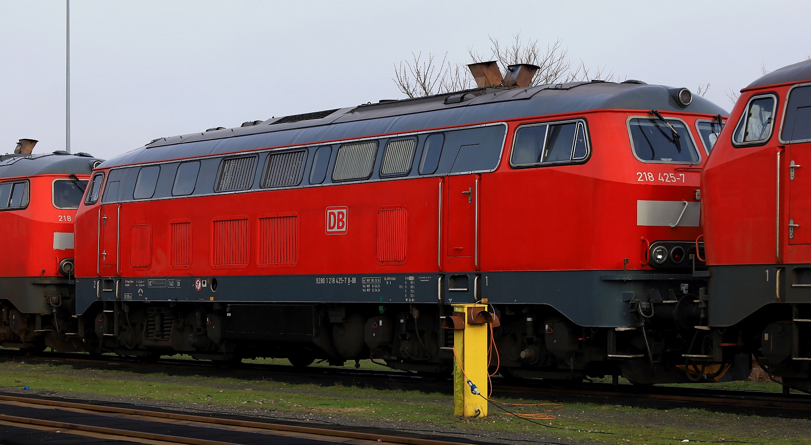 DB 218 425-7, REV/MKP/08.05.16, 1.Verl/MKP/14.04.23, 2.Verl/MKP/12.04.24 Bw Niebüll 23.01.2024