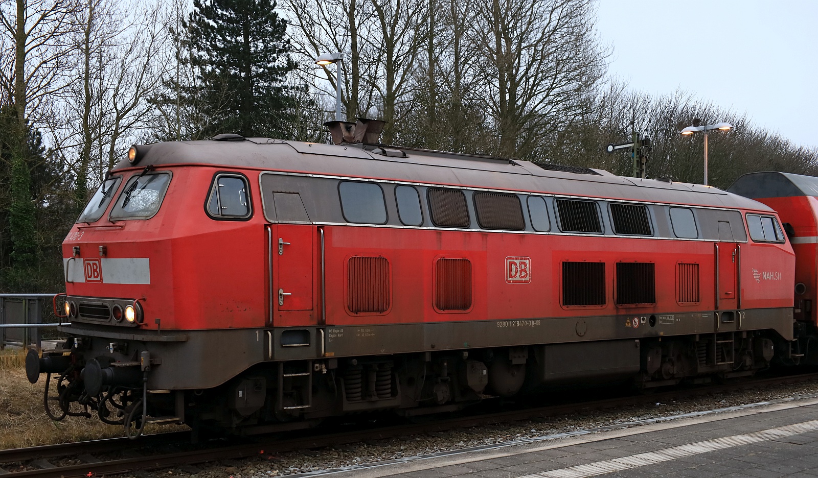DB 218 470-3 REV/BCSX/08.10.21 Niebüll Bhf 21.12.2025