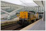 Auf der Bestandsstrecke liegt in der Ausfahrt des Bahnhofs L�ttich (Li�ge Guillemins), Richtung Br�ssel, eine Steigung von 35 Promille, darum muss bei langen IC-Z�gen eine Diesellok Schubhilfe