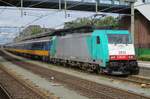 IC-Benelux steht in Roosendaal am 12 Augustus 2017 und wartet auf was kommen soll.