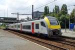 NMBS 08 069 treft am 19 Juni 2014 in Antwerpen-Noorderdokken ein.