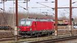 DSB Litra EB 3227 steht nachwievor im dänischen Grenzbahnhof Pattburg, anscheinend werden immernoch Schulungsfahrten nach Flensburg durchgeführt.