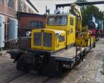 Arbeitsfahrzeug SKL 1 „FRIEDHELM“, gebaut bei der Firma Sollinger H; im Jahr 1964; Baunr: K 1208; des DEV steht auf dem Betriebsgel�nde des Eisenbahnvereins ausgestellt.