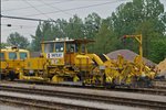 Schnellschotterplaniermaschine SSP 110 SW,( Schweres Nebenfahrzeug 99 81 9225 001-2 SKL-X (ex  SKL-X 965 017-7), gebaut 1987 von der Deutsche Plasser Bahnbaumaschinen G.m.b.H.