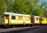   Umrißwagen 746 (Umrißmesswagen Bauart 746)  ex Deutsche Bundesbahn 60 80 99-29 911-7, ex DB 6203 Essen, ex DB 2789, ex DRB 27897,  am 30.04.2017 im Eisenbahnmuseum Bochum-Dahlhausen.