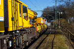 Die an die BEG - Bocholter Eisenbahngesellschaft mbH vermietete 4185 132-2 „Christa“ (92 80 4185 132-2 D-NXRL), eine Vossloh DE 18 der Nexrail AssetCo Sàrl (Luxembourg) fährt am