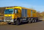   ZW Daimler (Mercedes-Benz) Actros 3346 mit Schienenschweißanlage (Schweres Nebenfahrzeug Nr.