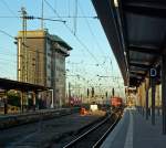 Stellwerk Frankfurt (Main) Hbf am 30.09.2011  Auf dem rechten Gleis f�hrt der EC 113 weiter Richtung Klagenfurt, Via Stuttgart und M�nchen.
