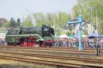 Auch 18 201 war Teilnemer der Lokparade in Wolsztyn am 30 April 2016.
