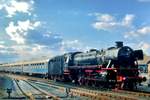 Am 23 Mai 2010 verlässt ein Dampfpendelzug für die Schiefe Ebene mit 41 018 Neuenmarkt-Wirsberg.