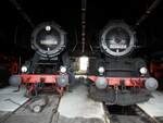 52 4924-8 und 50 3648-8 im Sächsischen Eisenbahnmuseum Chemnitz am 19.04.2014.