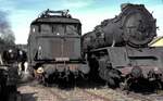 244 248-3 und 58 1616 in Hermeskeil im September 1992.