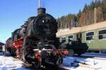 UEF 58 311 steht ins EFZ-Bw von Seebrugg während der Dreikönigsdampf am 3 Januar 2026.