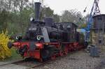 T3 mit Tender: am 8 April 2017 steht 89 6009 ins Bw Dresden-Altstadt während das Dampfloktreffen.