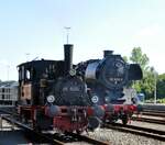 89 6024 und 50 3690-0 im eutschen Dampflok-Museum (DDM) in Neuenmarkt Wirsberg am 03.09.2011.
