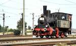  Nummerngirl  Nr.2 Bayr.R 3/3 J.A.Maffei  Sepperl  bei der Jubil�umsparade 150 Jahra Deutsche Eisenbahn in N�rnberg am 14.09.1985.